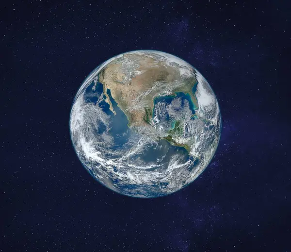 우주에서 지구의 Nasa 원래의 — 스톡 사진