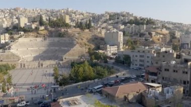 Amman, Al Qusour 'un şehir manzarası Amman, Ürdün' deki tipik yerleşim bölgesi