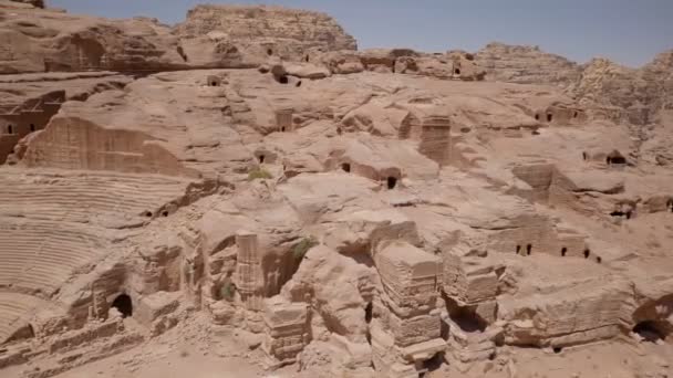 Ancient Petra Theater First Century Nabataean Amphitheater Carved Out Solid — Video