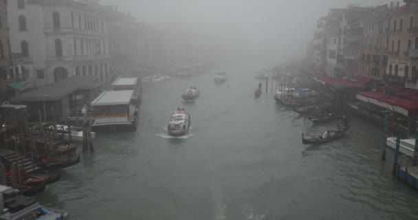 Vue Canal Grande Venise Depuis Pont Rialto Par Une Journée — Video
