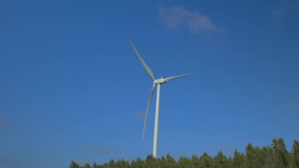 Elektrik Üretimi Için Rüzgar Türbinleri — Stok video