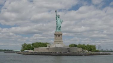 New York, Özgürlük Anıtı Özgürlük Adası 'nda.,