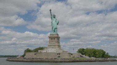 New York, Özgürlük Anıtı Özgürlük Adası 'nda.,