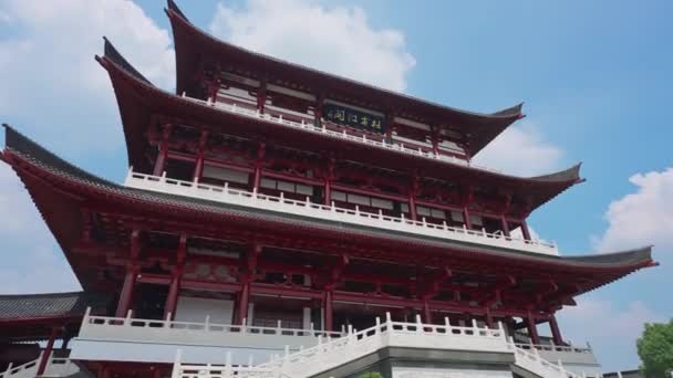 Kuil Bersejarah Yang Indah Cina — Stok Video