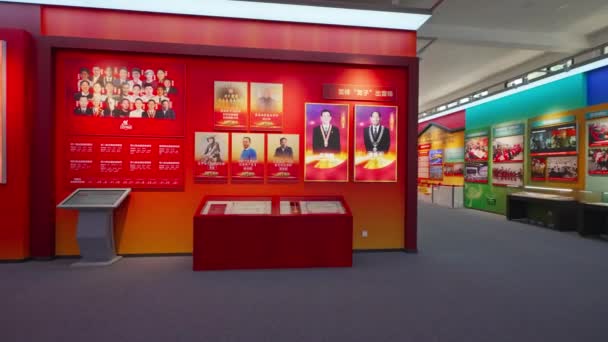 中国历史博物馆的内部 — 图库视频影像