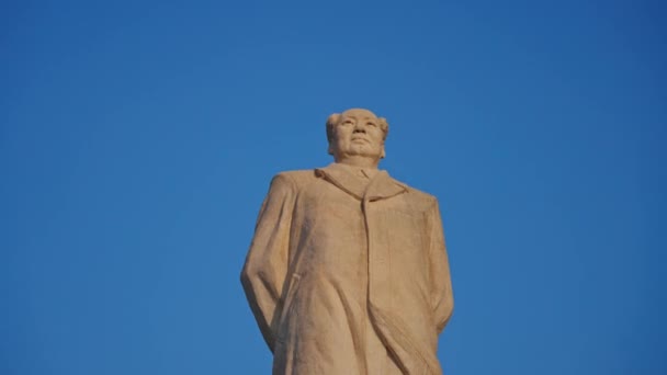 Statua Mao Zedong Cina — Video Stock