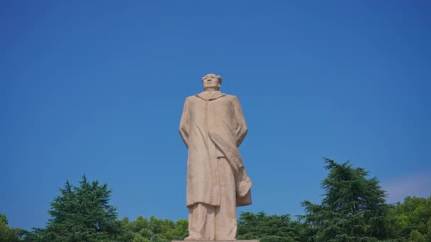 Estatua Mao Zedong China — Vídeo de stock
