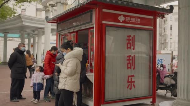 中国の典型的な都市の人々 — ストック動画