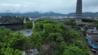 Asya şehrinin havadan görünüşü