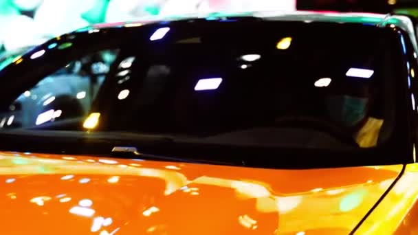 Częściowy Obraz Nowoczesnego Samochodu — Wideo stockowe