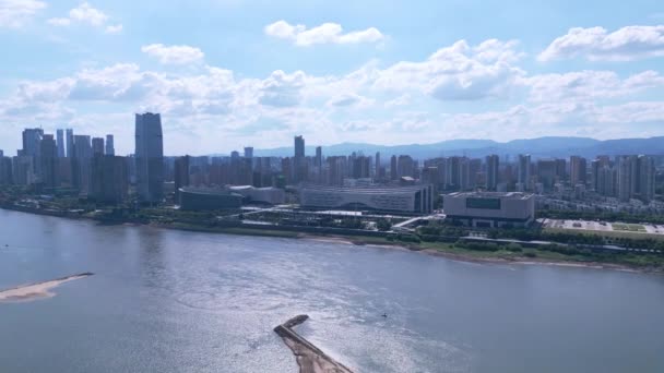 现代城市的空中景观 — 图库视频影像