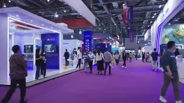 Exposição Tecnologia Moderna China — Vídeo de Stock