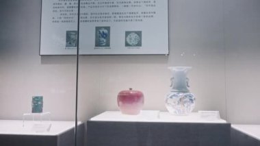 Çin 'deki tarihi müzenin içi