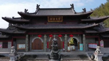 Çin 'deki güzel geleneksel tapınak