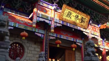 Çin 'deki güzel geleneksel tapınak