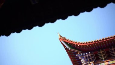 Çin 'deki güzel geleneksel tapınak