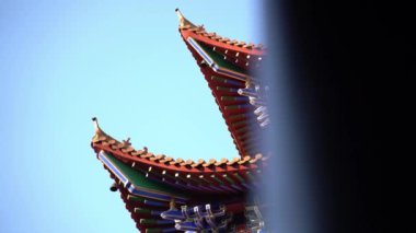 Çin 'deki güzel geleneksel tapınak