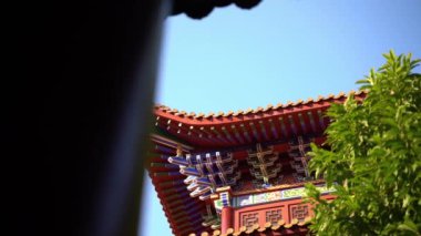 Çin 'deki güzel geleneksel tapınak