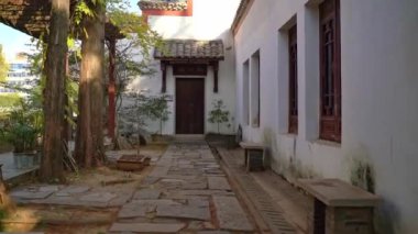 Çin 'deki güzel geleneksel tapınak 