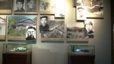 Çin 'deki tarihi müzenin içinde.