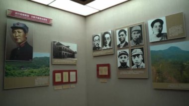 Çin 'deki tarihi müzenin içinde.