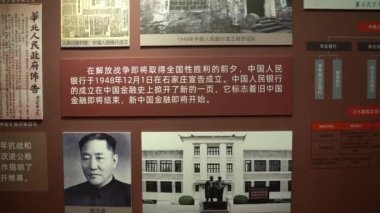 Çin 'deki tarihi müzenin içinde.