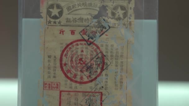 Dentro Del Museo Histórico China — Vídeo de stock
