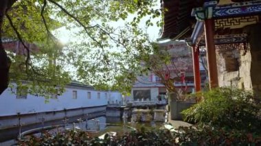 Çin 'deki güzel geleneksel tapınak