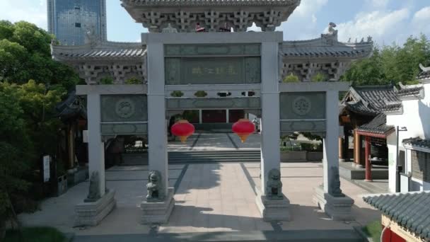 Όμορφη Αρχαία Ναός Στην Κίνα — Αρχείο Βίντεο