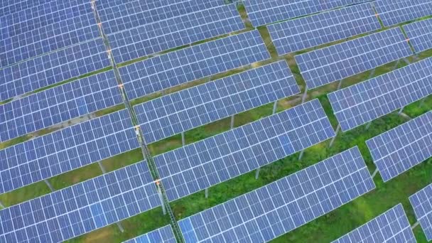 Luftaufnahme Des Solarkraftwerks — Stockvideo