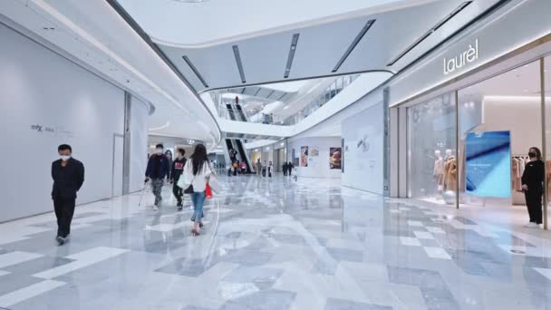Interior Del Moderno Centro Comercial — Vídeos de Stock