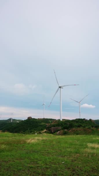 Ветроэнергетика Горах — стоковое видео