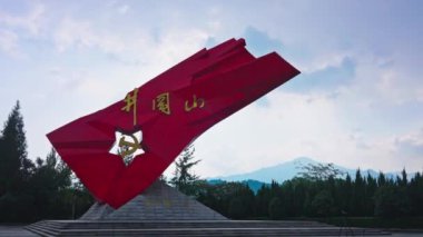 Jinggangshan 'da heykel, Doğu Çin' in Jiangxi Eyaleti.