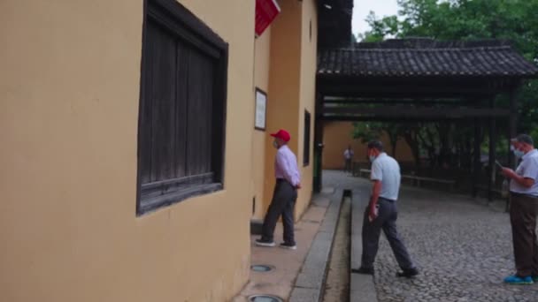 Бывшая Резиденция Председателя Маоса Цзинганшане — стоковое видео