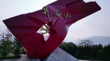 Jinggangshan 'da heykel, Doğu Çin' in Jiangxi Eyaleti.