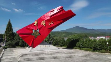 Jinggangshan 'da heykel, Doğu Çin' in Jiangxi Eyaleti.