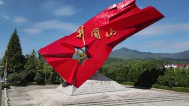 Jinggangshan 'da heykel, Doğu Çin' in Jiangxi Eyaleti.