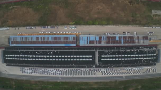 Luchtfoto Van Shanghai Containerterminal — Stockvideo