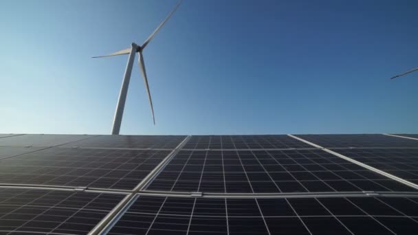 Chinas Energieerzeugung Aus Wind Und Sonne — Stockvideo