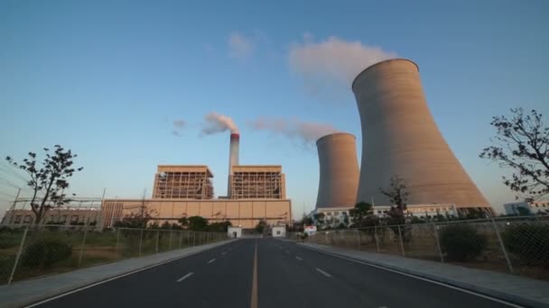 Wärmekraftwerk Jiangxi China — Stockvideo
