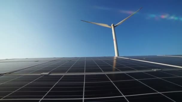 Çin Rüzgar Güneş Enerjisi Üretim Ölçeği — Stok video