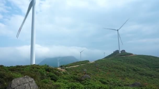 Windenergie Opwekking Schaal China — Stockvideo