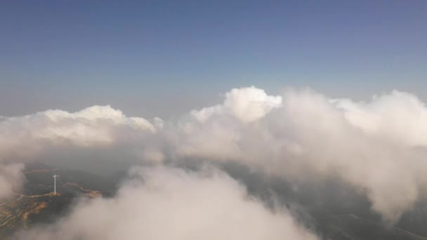 Hermoso Cielo Azul Nubes Fondo — Vídeo de stock