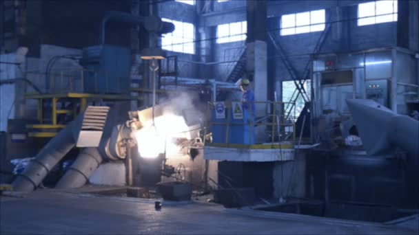 Forgalmas Jelenet Gyárban Kínai Munkásban — Stock videók