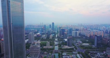 Suzhou Şehir Manzarası 'nın güzel hava manzarası