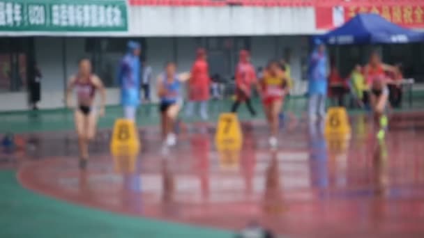 Центр Размытых Олимпийских Видов Спорта Китай — стоковое видео