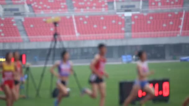 Rozmazané Olympijské Sportovní Centrum Čína — Stock video
