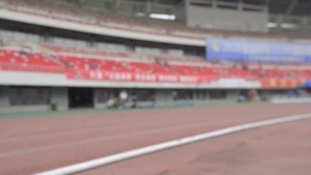 Розмитий Олімпійський Спортивний Центр Китай — стокове відео