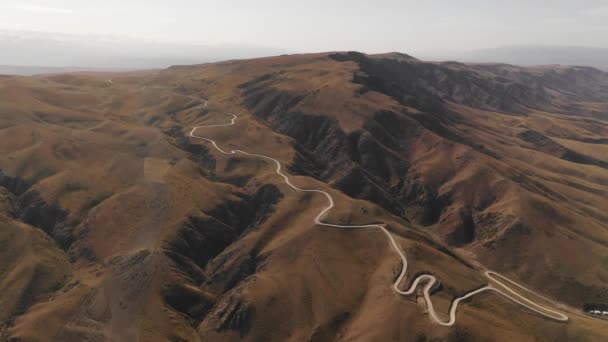 Prachtig Chinees Xinjiang Landschap Vanuit Lucht Gezien — Stockvideo