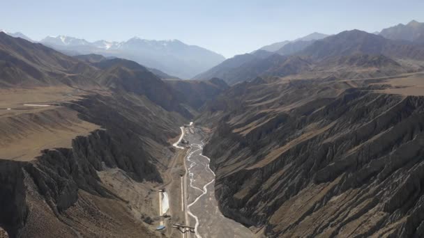 Paisaje Del Gran Cañón Xinjiang China Vista Panorámica — Vídeos de Stock